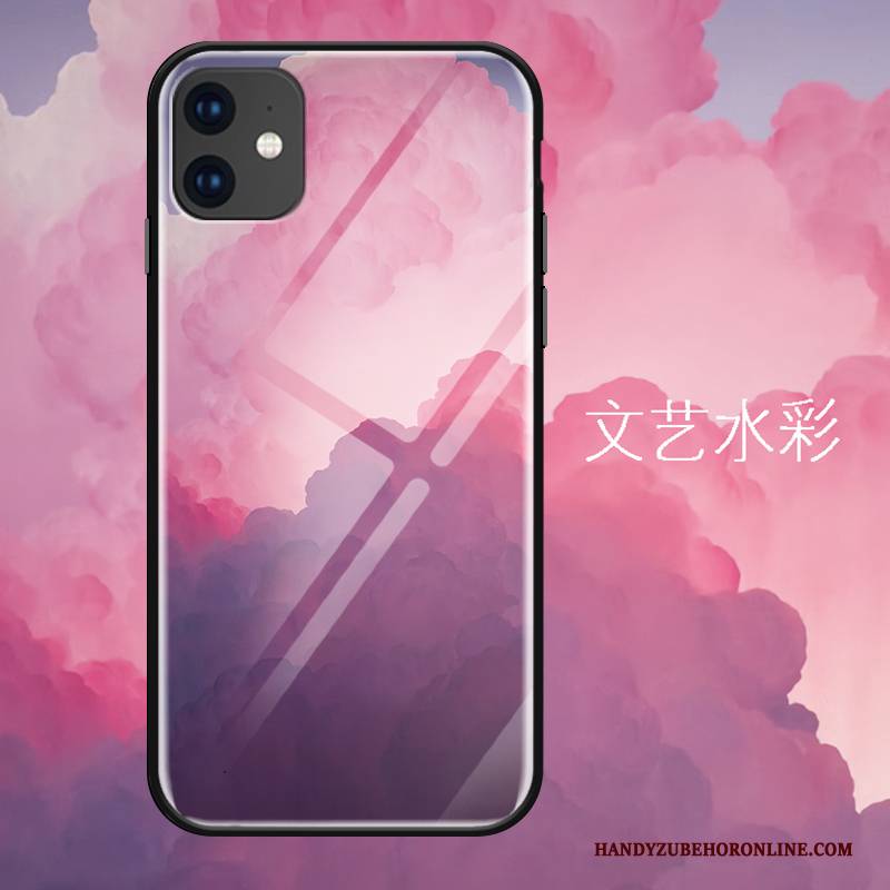 Hülle iPhone 11 Taschen Sternenhimmel Farbe, Case iPhone 11 Schutz Glas Fantasie