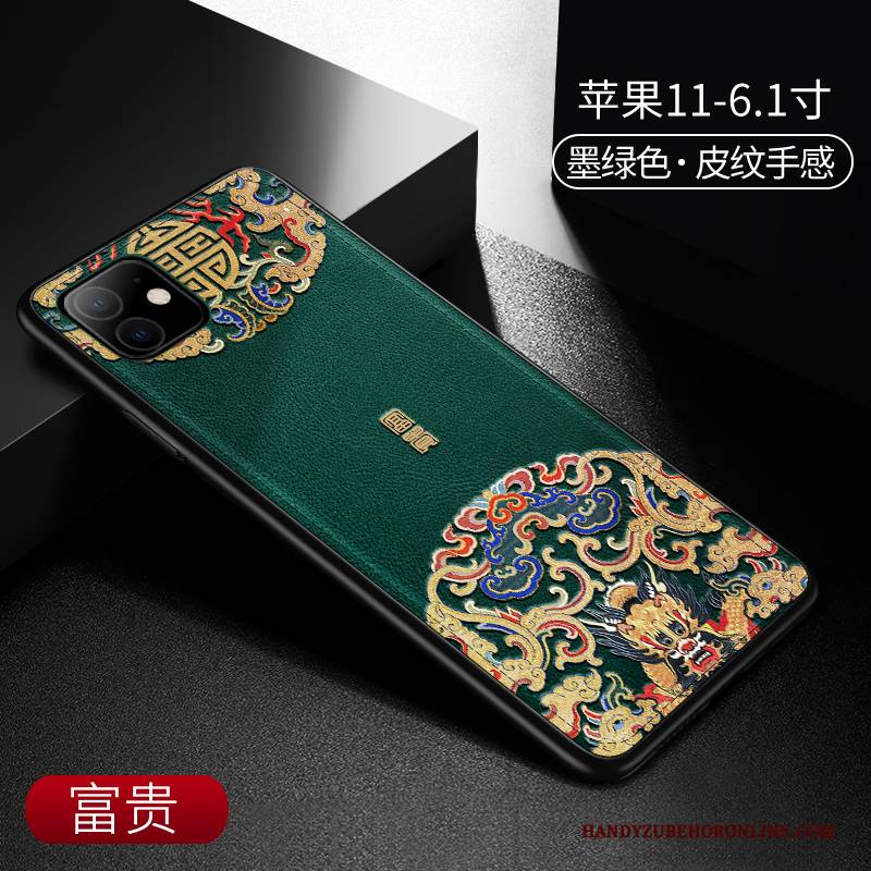 Hülle iPhone 11 Taschen Wind Chinesische Art, Case iPhone 11 Schutz Anti-sturz Qualität