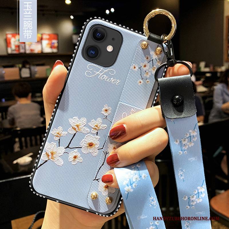 Hülle iPhone 11 Weiche Blumen Handyhüllen, Case iPhone 11 Silikon Trend Kunst