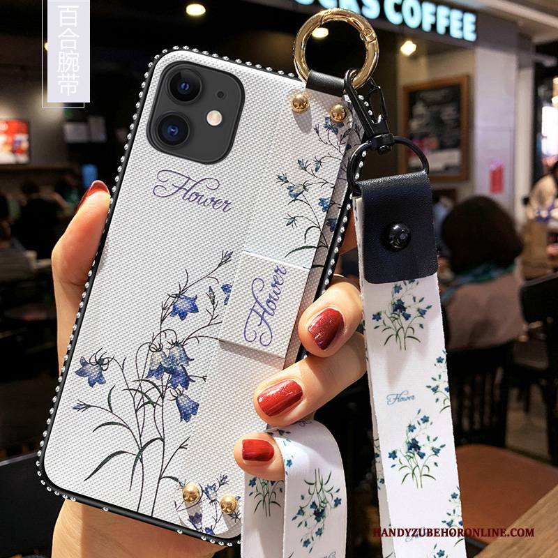 Hülle iPhone 11 Weiche Blumen Handyhüllen, Case iPhone 11 Silikon Trend Kunst