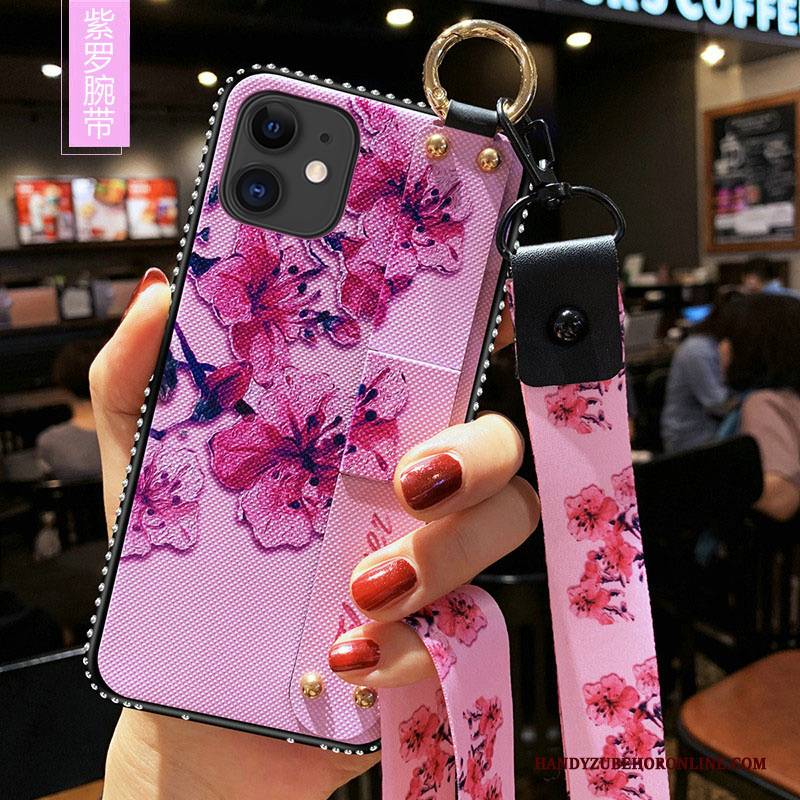 Hülle iPhone 11 Weiche Blumen Handyhüllen, Case iPhone 11 Silikon Trend Kunst