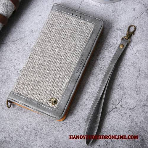 Hülle iPhone 12 Geldbörse Karte Business, Case iPhone 12 Folio Handyhüllen Denim