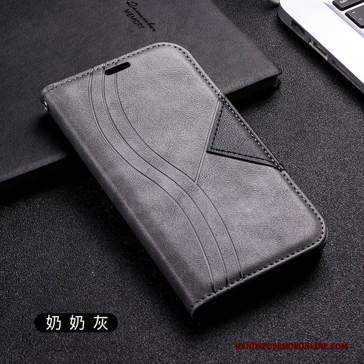 Hülle iPhone 12 Kreativ Karte Anti-sturz, Case iPhone 12 Folio Schwarz Trendmarke