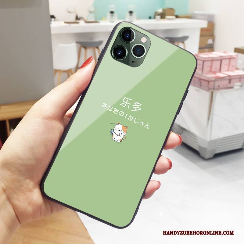 Hülle iPhone 12 Mini Karikatur Einfach Katzen, Case iPhone 12 Mini Kreativ Handyhüllen Schwarz