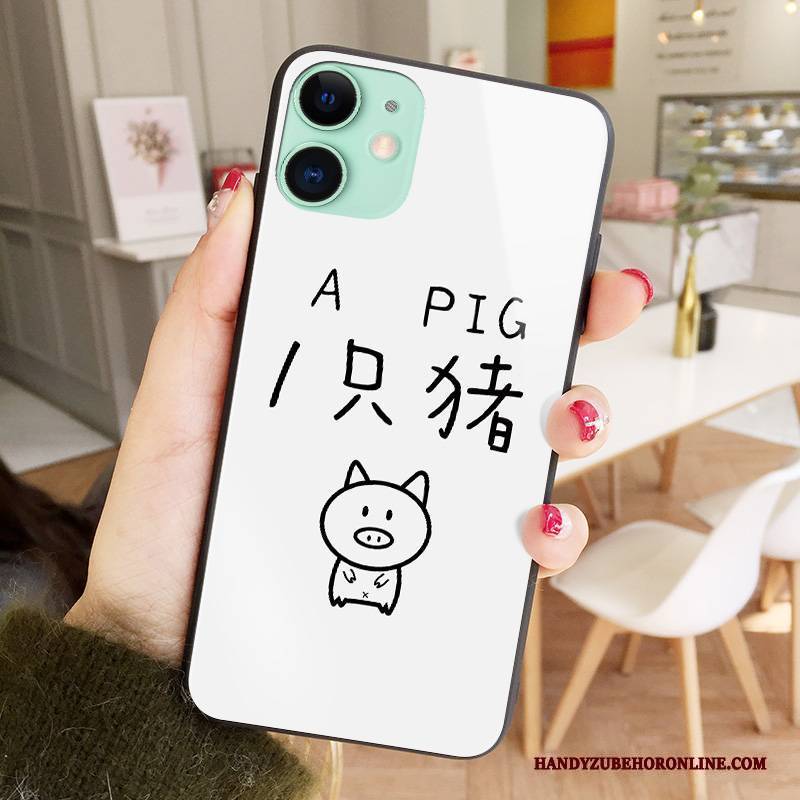 Hülle iPhone 12 Mini Karikatur Weiß Trend, Case iPhone 12 Mini Handyhüllen Liebhaber