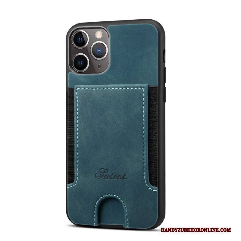 Hülle iPhone 12 Pro Max Lederhülle Karte Neu, Case iPhone 12 Pro Max Schutz Hintere Abdeckung Blau