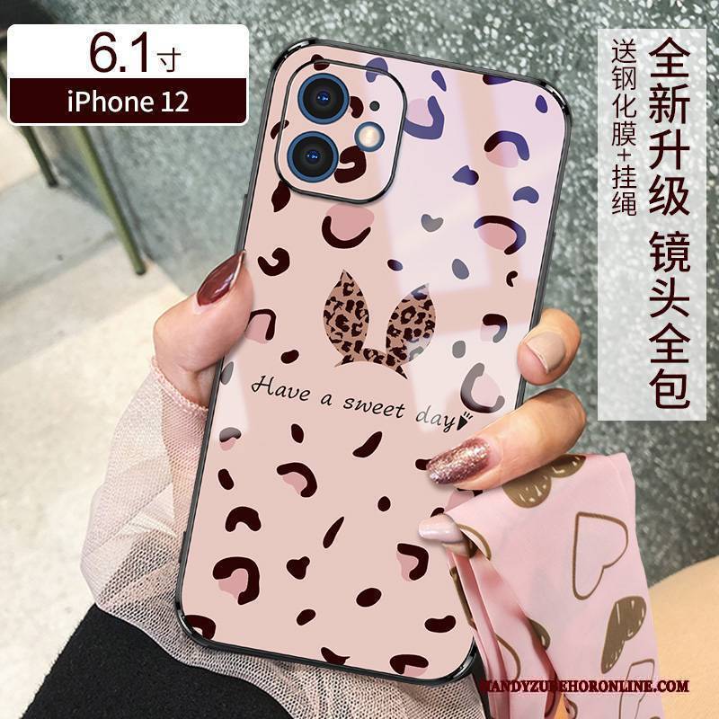 Hülle iPhone 12 Taschen Schlank Anti-sturz, Case iPhone 12 Schutz Neu Leopard