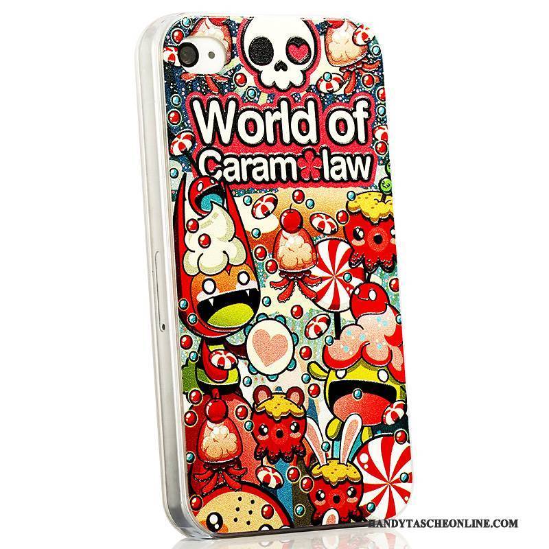 Hülle iPhone 4/4s Karikatur Nubuck Hellblau, Case iPhone 4/4s Prägung Schlank Trend