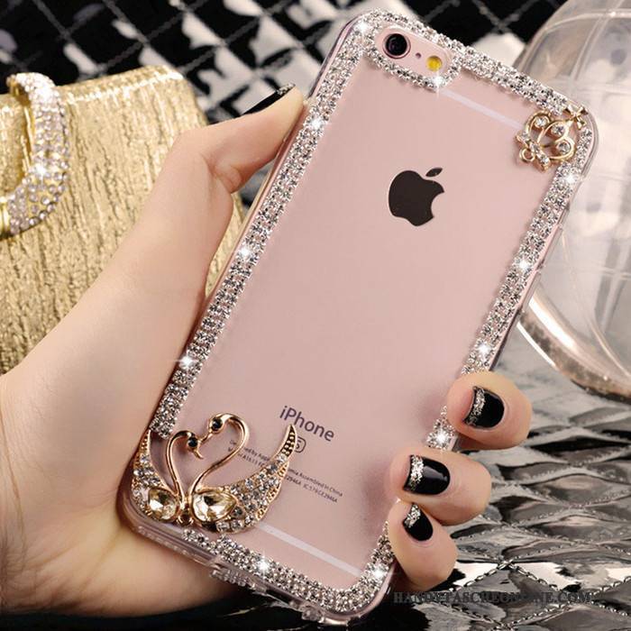 Hülle iPhone 4/4s Strass Rosa Trend, Case iPhone 4/4s Kristall Nette