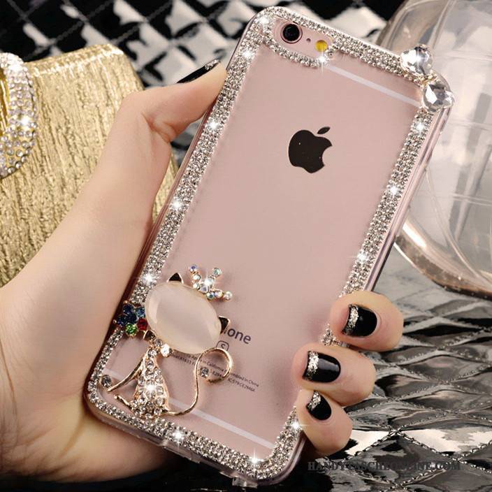 Hülle iPhone 4/4s Strass Rosa Trend, Case iPhone 4/4s Kristall Nette