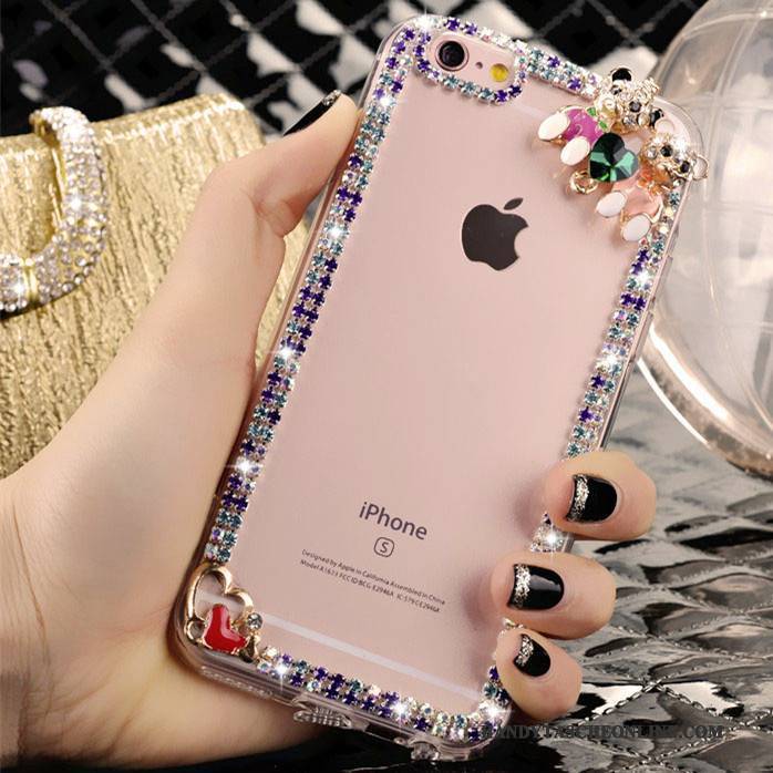 Hülle iPhone 4/4s Strass Rosa Trend, Case iPhone 4/4s Kristall Nette