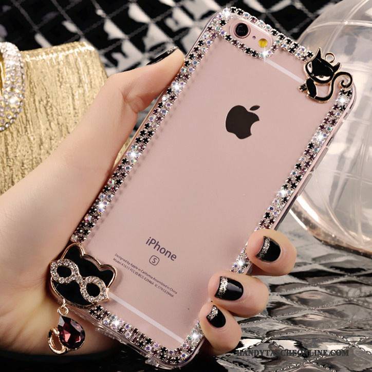 Hülle iPhone 4/4s Strass Rosa Trend, Case iPhone 4/4s Kristall Nette