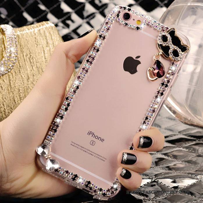 Hülle iPhone 4/4s Strass Rosa Trend, Case iPhone 4/4s Kristall Nette