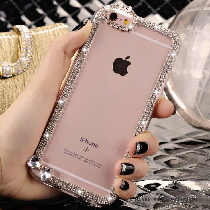 Hülle iPhone 4/4s Strass Rosa Trend, Case iPhone 4/4s Kristall Nette