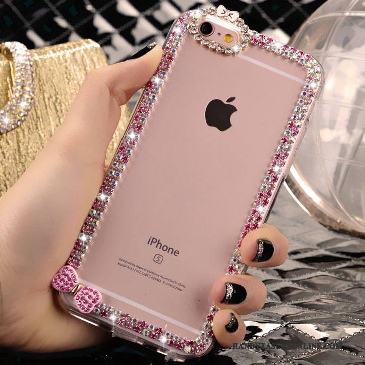 Hülle iPhone 4/4s Strass Rosa Trend, Case iPhone 4/4s Kristall Nette