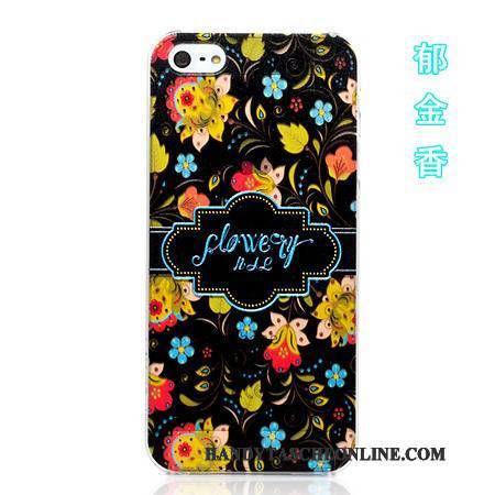 Hülle iPhone 5/5s Karikatur Farbe Gelb, Case iPhone 5/5s Schutz Zubehör Blau