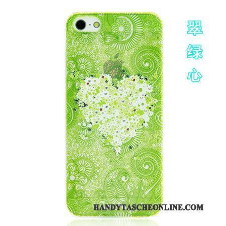 Hülle iPhone 5/5s Karikatur Farbe Gelb, Case iPhone 5/5s Schutz Zubehör Blau