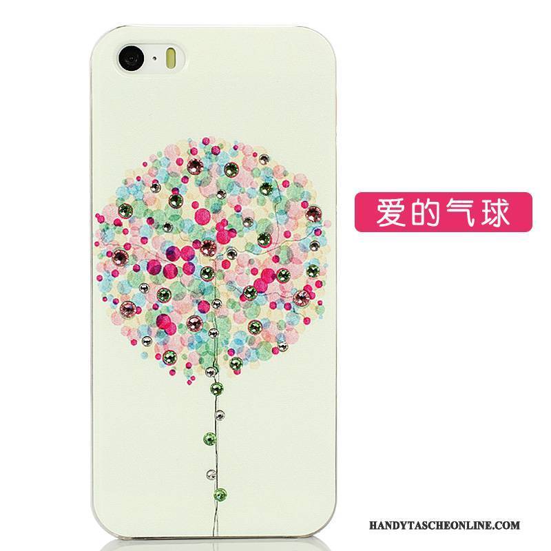 Hülle iPhone 5/5s Karikatur Schwer Nette, Case iPhone 5/5s Strass Licht Handyhüllen