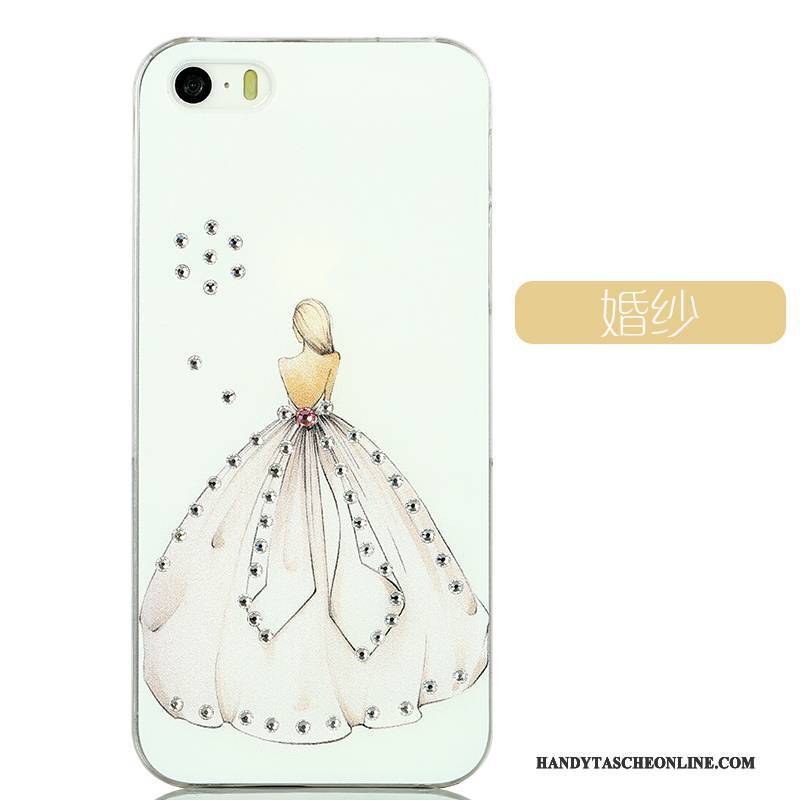 Hülle iPhone 5/5s Karikatur Schwer Nette, Case iPhone 5/5s Strass Licht Handyhüllen