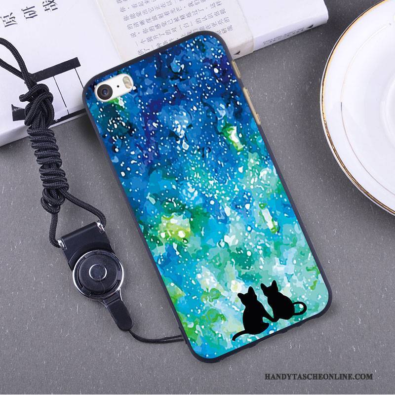 Hülle iPhone 5/5s Kreativ Handyhüllen Dünne, Case iPhone 5/5s Silikon Nubuck