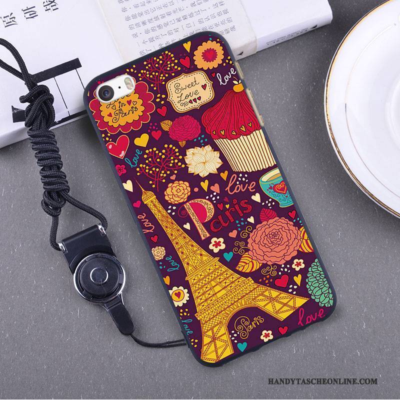 Hülle iPhone 5/5s Kreativ Handyhüllen Dünne, Case iPhone 5/5s Silikon Nubuck