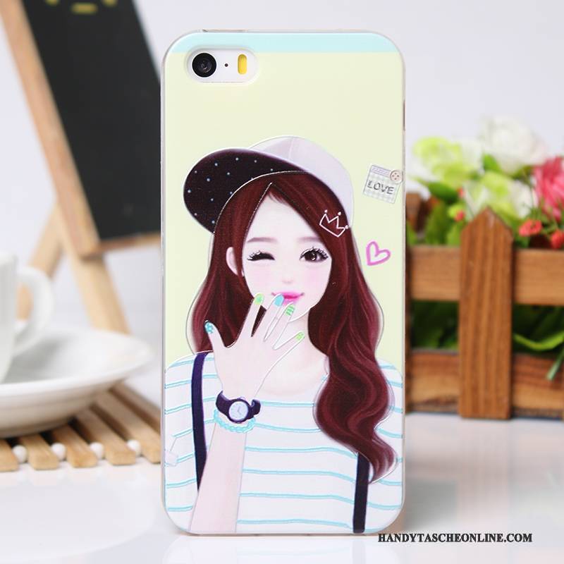 Hülle iPhone 5/5s Kreativ Handyhüllen Neu, Case iPhone 5/5s Schutz Rosa Kühl