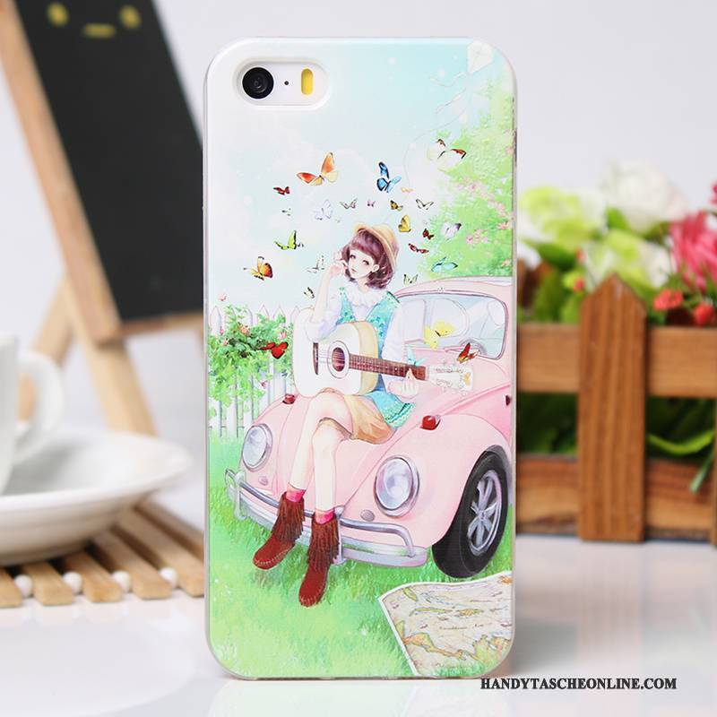 Hülle iPhone 5/5s Kreativ Handyhüllen Neu, Case iPhone 5/5s Schutz Rosa Kühl