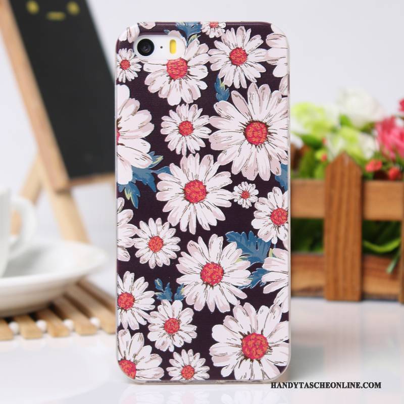 Hülle iPhone 5/5s Kreativ Handyhüllen Neu, Case iPhone 5/5s Schutz Rosa Kühl