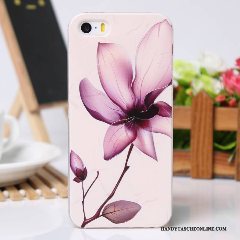 Hülle iPhone 5/5s Kreativ Handyhüllen Neu, Case iPhone 5/5s Schutz Rosa Kühl