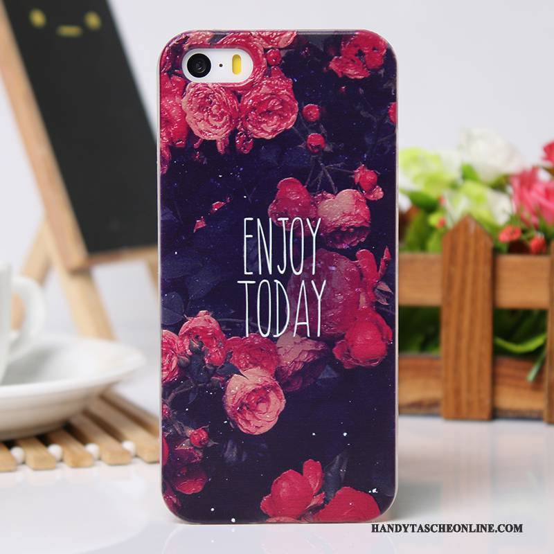 Hülle iPhone 5/5s Kreativ Handyhüllen Neu, Case iPhone 5/5s Schutz Rosa Kühl