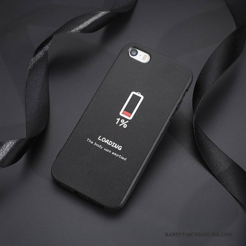 Hülle iPhone 5/5s Kreativ Trendmarke Schwer, Case iPhone 5/5s Schwarz Anti-sturz