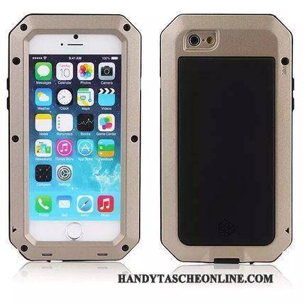 Hülle iPhone 5/5s Metall Grenze Anti-sturz, Case iPhone 5/5s Schutz Gelb Neu