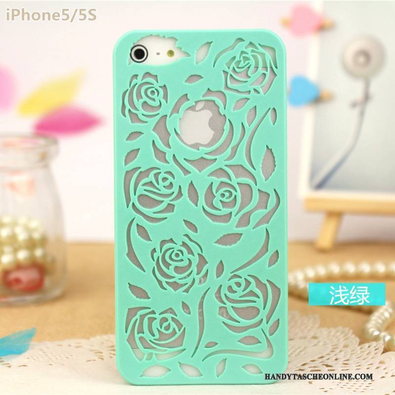 Hülle iPhone 5/5s Schutz Durchbrochenes Leicht, Case iPhone 5/5s Rose Blumen