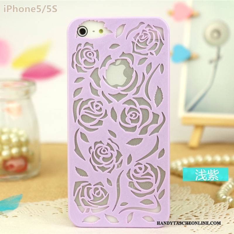 Hülle iPhone 5/5s Schutz Durchbrochenes Leicht, Case iPhone 5/5s Rose Blumen