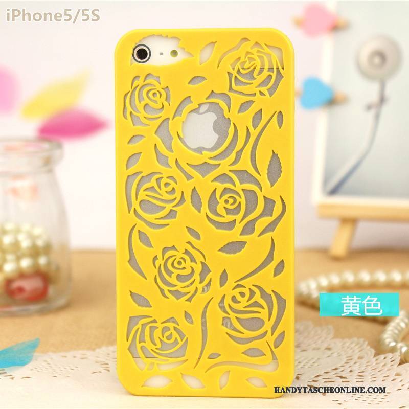 Hülle iPhone 5/5s Schutz Durchbrochenes Leicht, Case iPhone 5/5s Rose Blumen