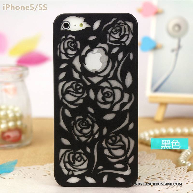 Hülle iPhone 5/5s Schutz Durchbrochenes Leicht, Case iPhone 5/5s Rose Blumen