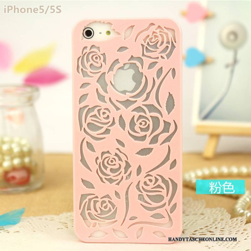 Hülle iPhone 5/5s Schutz Durchbrochenes Leicht, Case iPhone 5/5s Rose Blumen