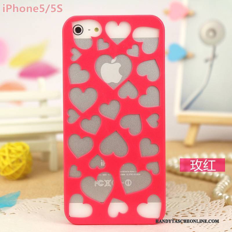 Hülle iPhone 5/5s Schutz Durchbrochenes Leicht, Case iPhone 5/5s Rose Blumen