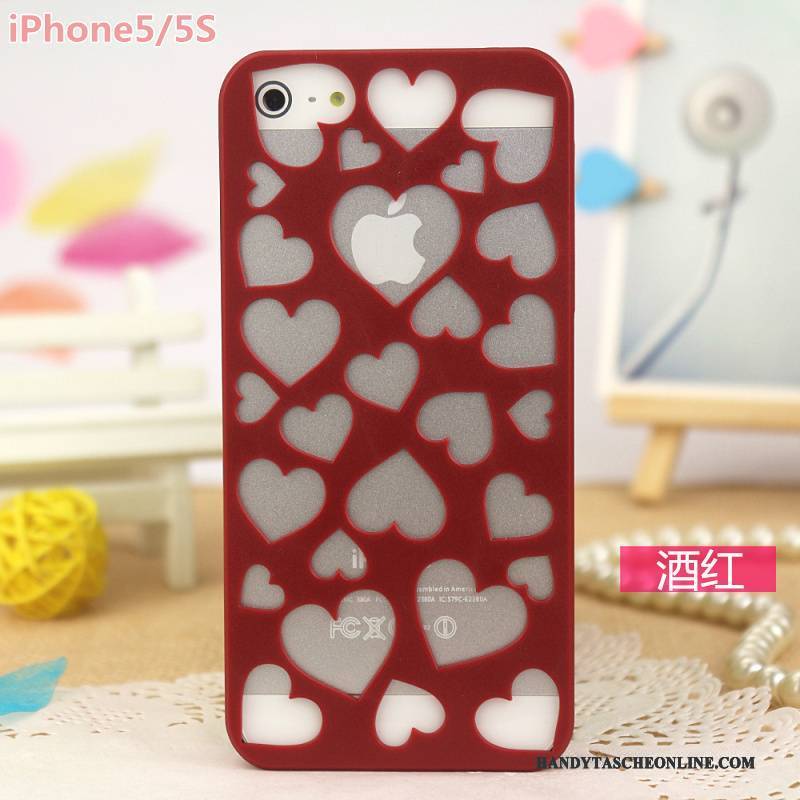 Hülle iPhone 5/5s Schutz Durchbrochenes Leicht, Case iPhone 5/5s Rose Blumen