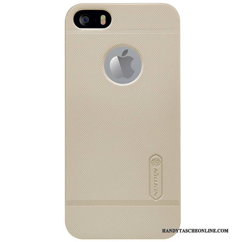 Hülle iPhone 5/5s Schutz Gold Handyhüllen, Case iPhone 5/5s Weiß