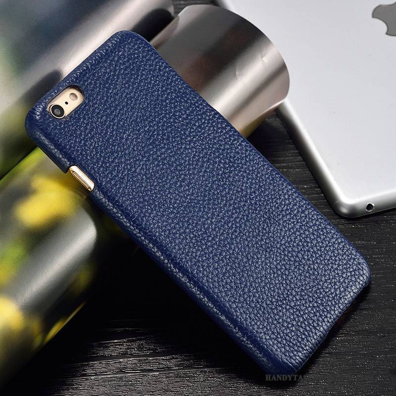 Hülle iPhone 5/5s Schutz Handyhüllen Anti-sturz, Case iPhone 5/5s Leder Trend Dunkelblau