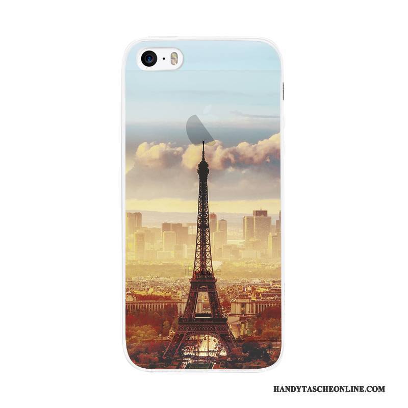 Hülle iPhone 5/5s Silikon Einfach Kunst, Case iPhone 5/5s Handyhüllen Nubuck