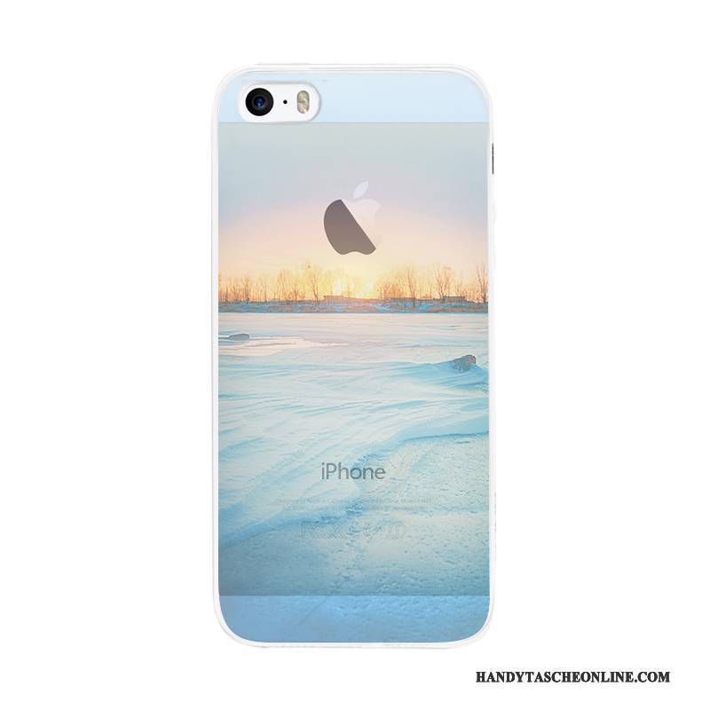 Hülle iPhone 5/5s Silikon Einfach Kunst, Case iPhone 5/5s Handyhüllen Nubuck