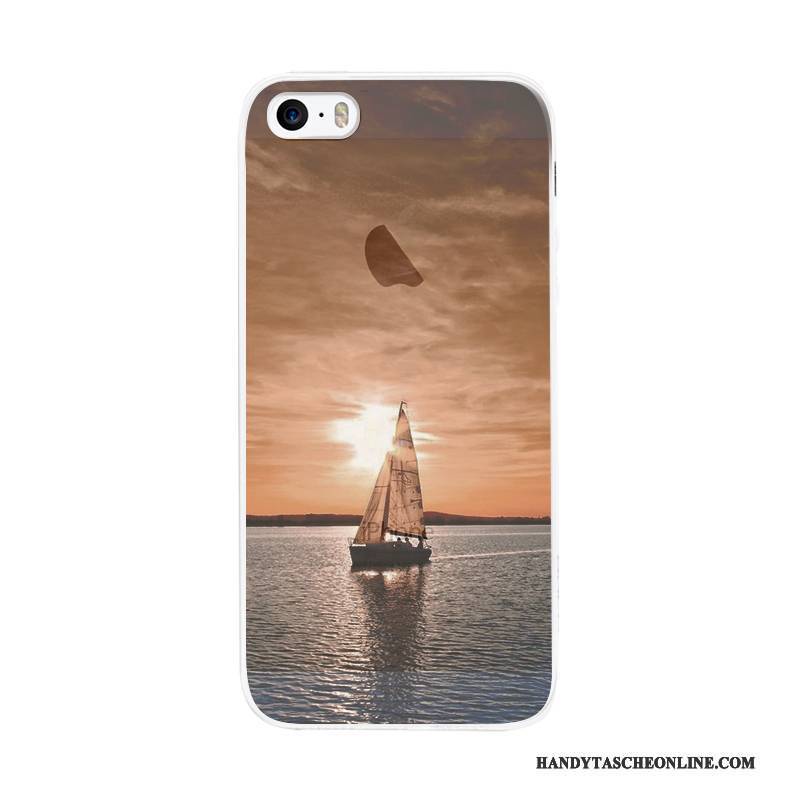 Hülle iPhone 5/5s Silikon Einfach Kunst, Case iPhone 5/5s Handyhüllen Nubuck