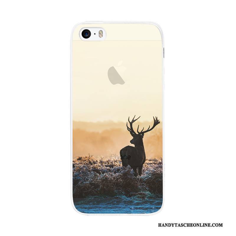 Hülle iPhone 5/5s Silikon Einfach Kunst, Case iPhone 5/5s Handyhüllen Nubuck