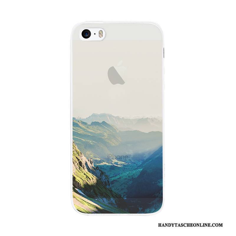 Hülle iPhone 5/5s Silikon Einfach Kunst, Case iPhone 5/5s Handyhüllen Nubuck