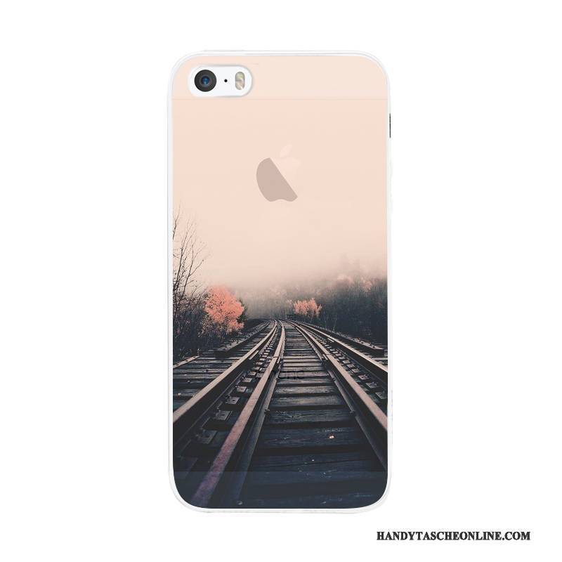 Hülle iPhone 5/5s Silikon Einfach Kunst, Case iPhone 5/5s Handyhüllen Nubuck