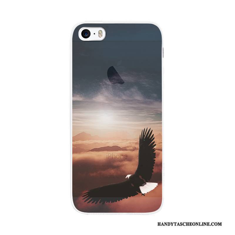 Hülle iPhone 5/5s Silikon Einfach Kunst, Case iPhone 5/5s Handyhüllen Nubuck