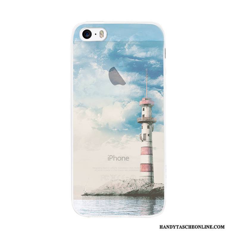 Hülle iPhone 5/5s Silikon Einfach Kunst, Case iPhone 5/5s Handyhüllen Nubuck