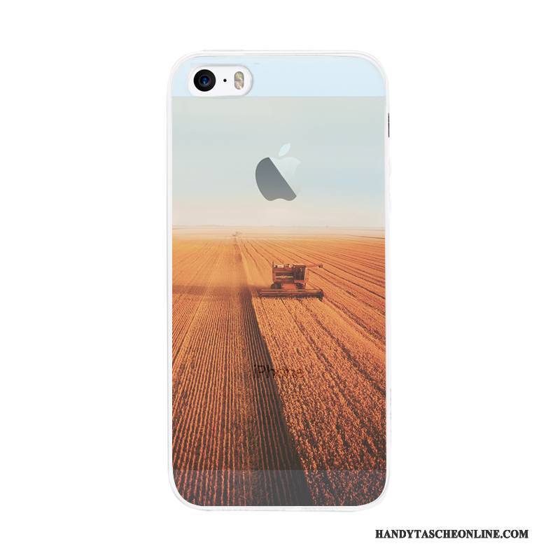 Hülle iPhone 5/5s Silikon Einfach Kunst, Case iPhone 5/5s Handyhüllen Nubuck